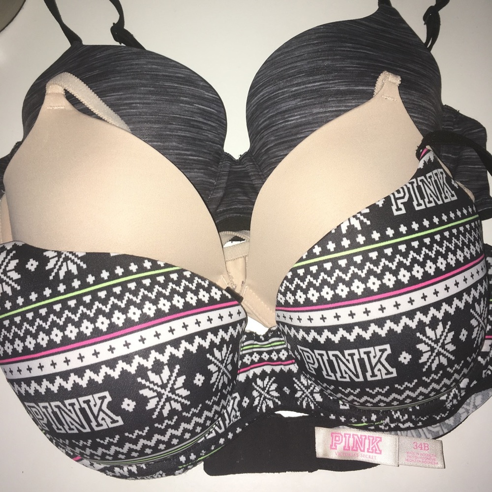 Victoria's Secret PINK bras Size 34B